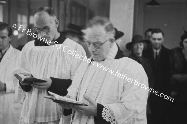 MOUNTMELLICK PRODUCTS LTD:V.REV FR.BURBAGE P.P.V.F.& REV.C.O'CONNOR DON.S.J. BLESSING THE FACTORY